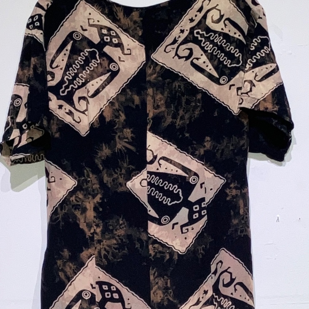 Vintage Black and cream super wide leg jumpsuit - Picture 5 of 13